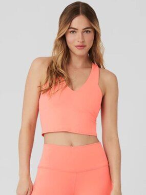 ALO Yoga | Airbrush Real Bra Tank in Candy Orange